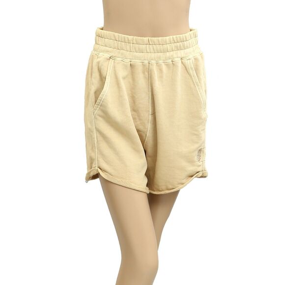 Free People FP Movement All Star Solid Shorts High Rise Pull-on Smocked S 282894 - Picture 1 of 5